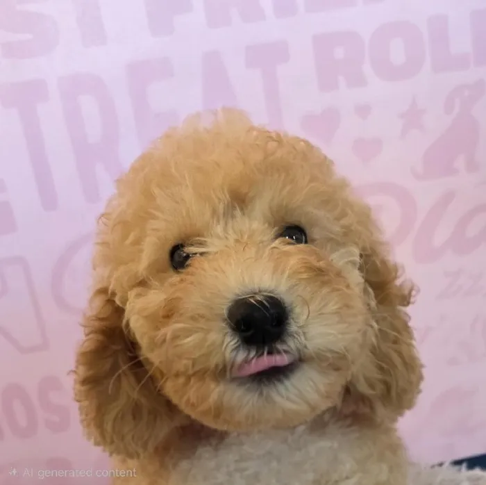 Female Mini Goldendoodle puppy named Payton for sale at Waggles Greensboro.
